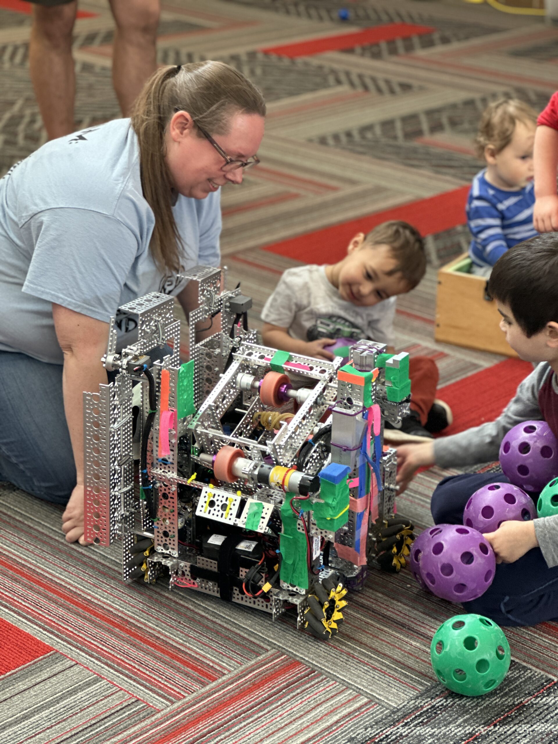 Community partner participating in a previous early childhood STEAM event