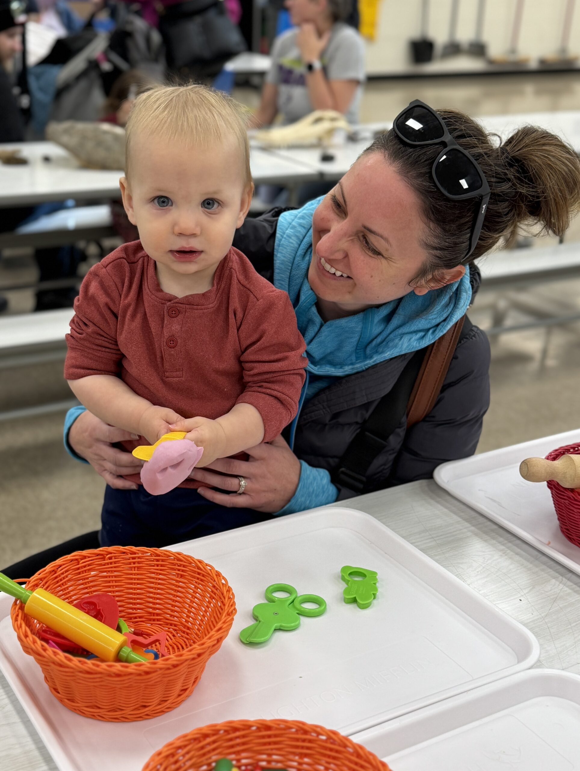Little learner engaged in hands-on exploration