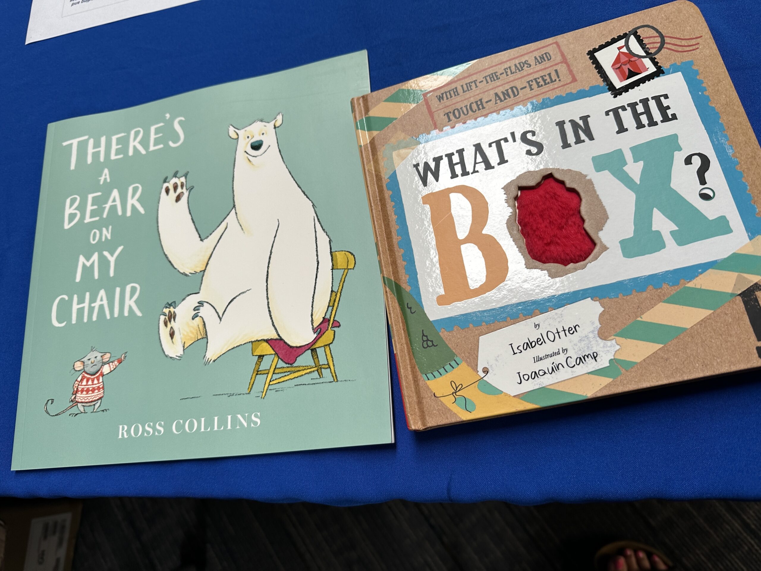 Two children's books provided to families at the Great Start Livingston Reading and Resilience parent workshop